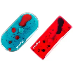 Fidget Squidgy Set 2 Stück - Weiches Squeeze-Spielzeug, Bunte Farben, Stressabbau - Stimove