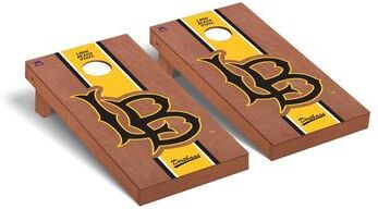Skip's Garage California State Long Beach 49ers Rosewood Cornhole Board Set