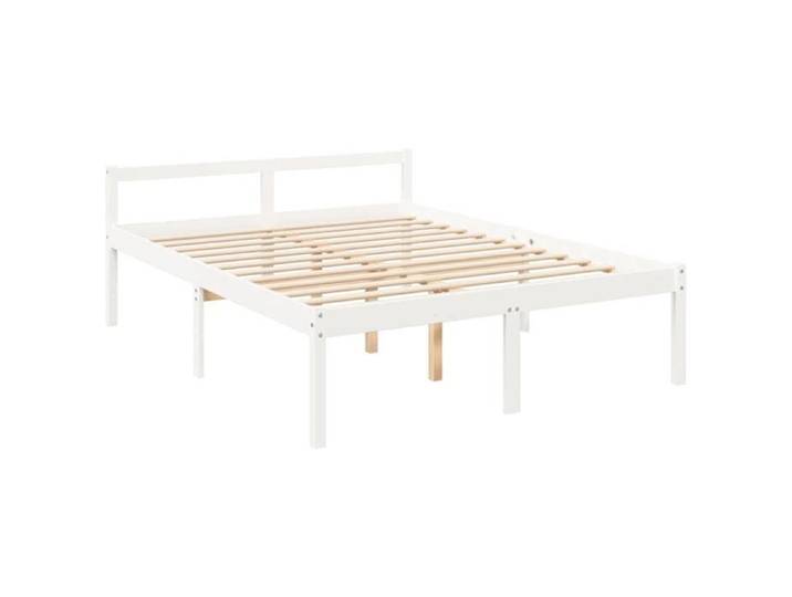Meilleures Cadre de lit pour personne âgée sans matelas - 160x200 cm bois pin massif @@5