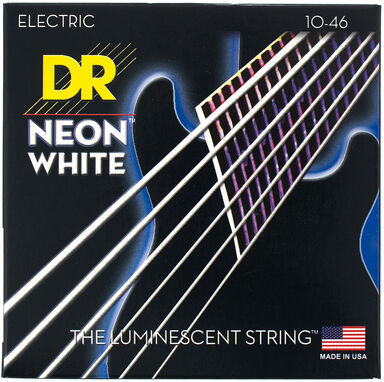 DR Strings Neon White NWE-10 Blanc