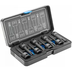 Högert, Bohrmaschine + Akkuschrauber, Druckluft-Schlagschrauber-Nuss Torx, 8 Stk., 1/2", CrMo (Schlagschrauber)