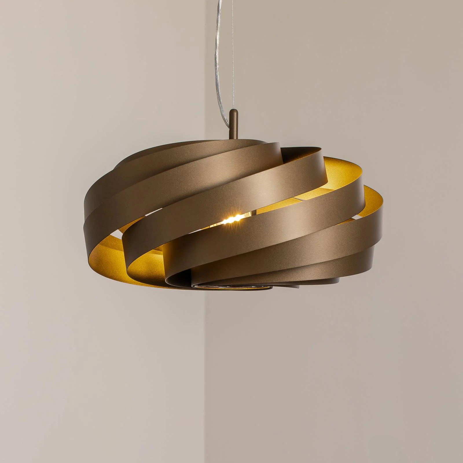Domiluce Hanglamp Vento, Modern, Bruin / Roest, Metaal