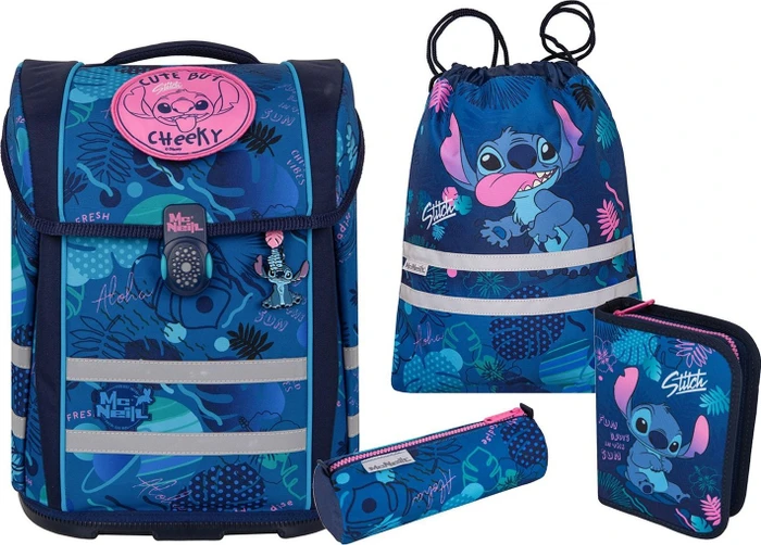 McNeill Schulranzen-Set PERFECTO 5tlg. DISNEY-STITCH