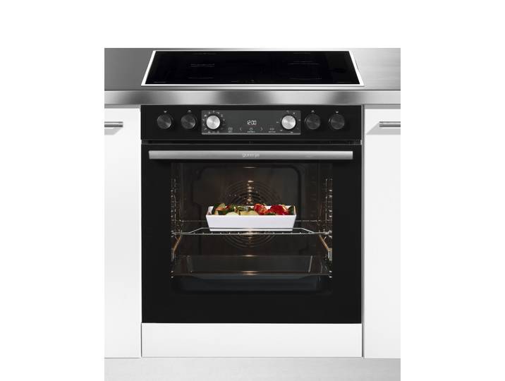 GORENJE Induktions Herd-Set Black Set 5 Induktion , Energieeffizienz: A, schwarz, Herdsets, BigSpace. Mehr Platz für große Gerichte, Induktions Herd-Set