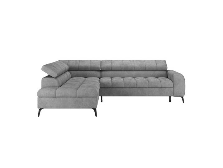Livetastic Ecksofa, Grau, Kunststoff, 5-Sitzer, L-Form, 261x203 cm, Stoffauswahl, Liegefunktion, Rücken echt, in den Filialen seitenverkehrt erhältlich, Armteil rechts, Wohnzimmer, Sofas & Couches, Wohnlandschaften, Ecksofas