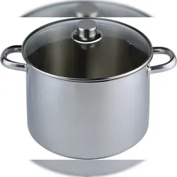 aro Suppentopf mit Deckel, Edelstahl, Ø 24 cm, 9 L, Induktion
