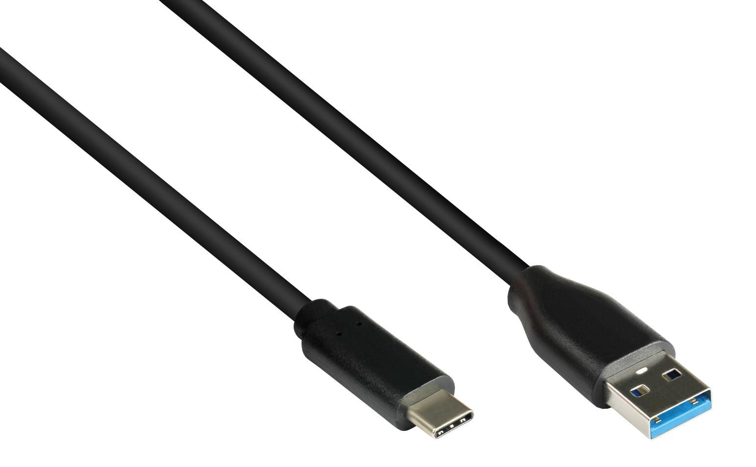 Good Connections USB 3.2 Gen.2 Kabel A-USB-C, zwart, 0,5 m