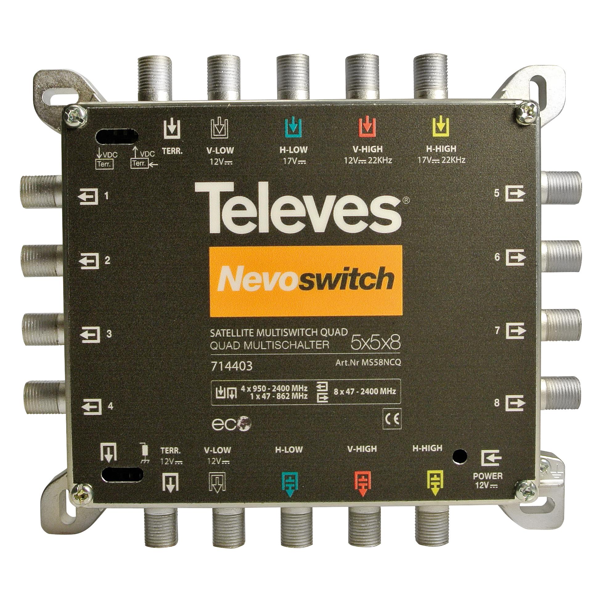 Televes MS58NCQ Multischalter (Multischalter) (MS58NCQ)