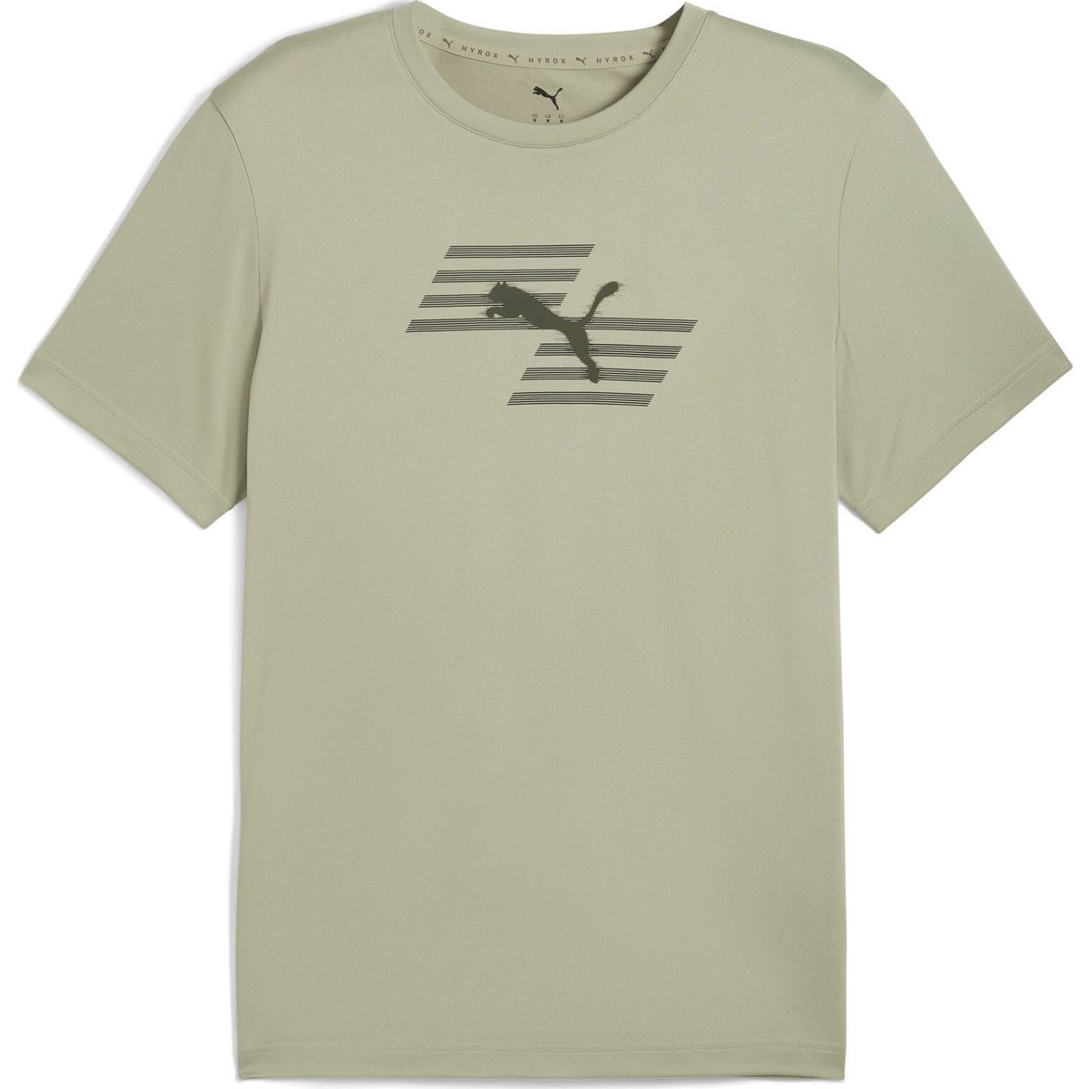 Puma M Puma x Hyrox Poly Graphic Tee lux army (82) 3XL 527575-82-3XL