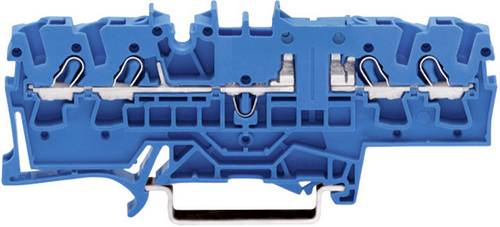 WAGO 2002-1804 Durchgangsklemme 5.20mm Zugfeder Belegung: N Blau