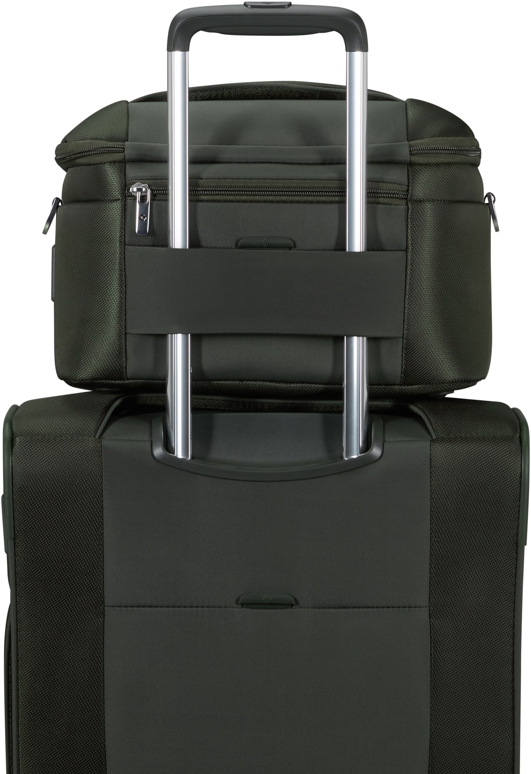 Kosmetikkoffer SAMSONITE "RE-LITE", Damen, Gr. B/H/T: 34cm x 25cm x 21cm, grün (climbing ivy), Polyester, Taschen Kosmetikkoffer, Kosmetikbeutel Waschtasche Kulturbeutel Beauty Case climbing ivy B/H/T: 34cm x 25cm x 21cm
