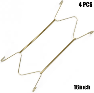 Inspire Curations 4Pcs Invisible Plate Hangers Wall Hooks For Decorative Plates & Antique China 16inch