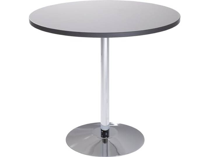 kaiserkraft Säulentisch Ø 800 mm Höhe 720 mm Spanplatte lichtgrau