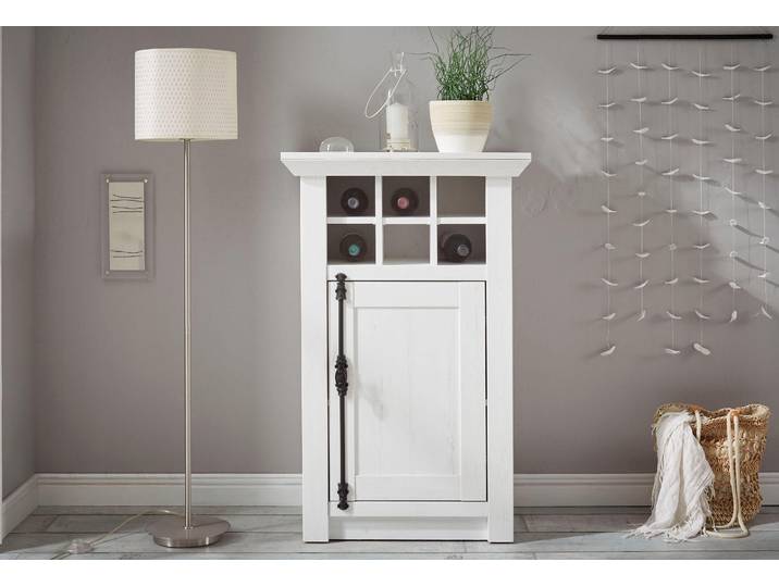 Kommode HOME AFFAIRE California , weiss (pinie weiß nachbildung, pinie weiß nachbildung), B:63cm H:100cm T:45cm, Sideboards, Kommode, Breite 63 cm