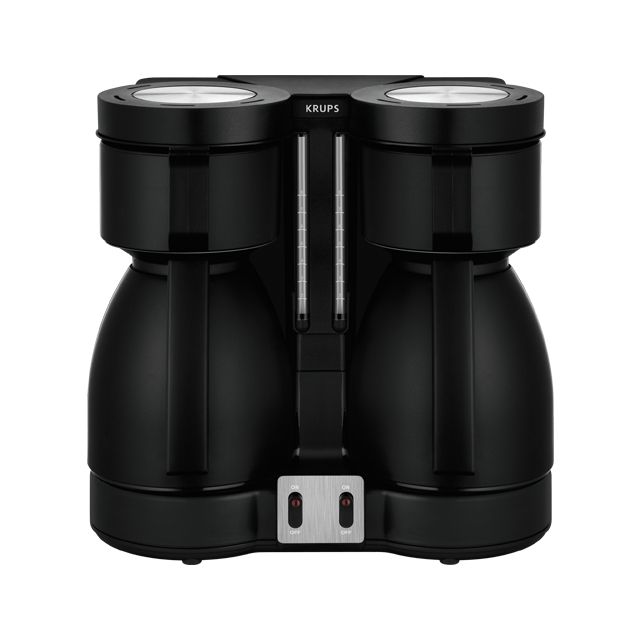 Krups KT 8501 Kaffee Doppel Automat Duothek Schwarz
