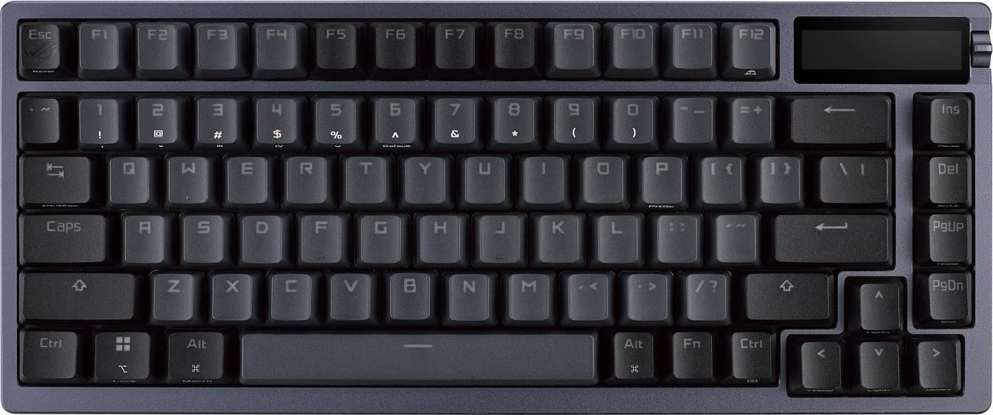 ASUS ROG Azoth, Verkabelt & Kabellos, USB + RF Wireless + Bluetooth, Mechanischer Switch, QWERTY, RGB-LED, Weiß