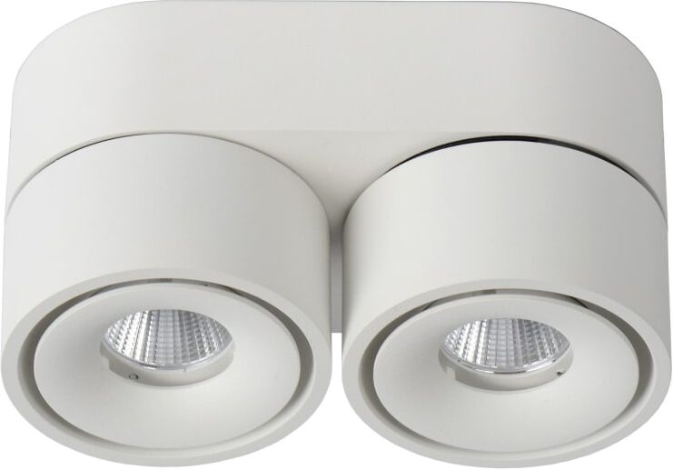 Lucide Foco de techo de aluminio con 2 led integrado, blanco