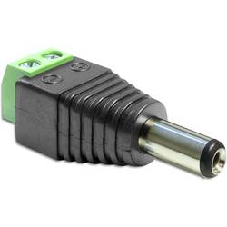 Delock 65487 DC (Strom) Adapter [1x DC-Stecker 5.5 mm - 1x 2-polig] Schwarz, Grün 0.005 m