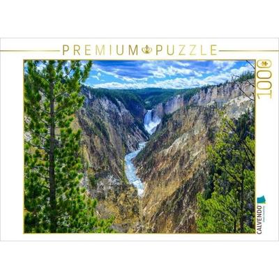 CALVENDO Puzzle Grand Canyon of the Yellowstone, Wyoming | 1000 Teile Lege-Größe 64x48cm Foto-Puzzle für glückliche Stunden