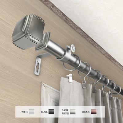 InStyleDesign Xavier 1 inch Diameter Adjustable Curtain Rod