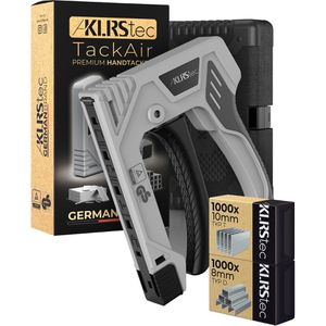 KLRStec Handtacker TackAir Professional, Set, für Klammern 6-12mm, Nägel 8-12mm, je 1000 Klammern & Nägeln