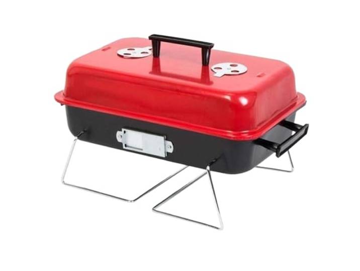 Holzkohlegrill Tragbarer Zusammenklappbarer Holzkohlegrill, Grill, Tischgrill Für Camping-Kochen Außenbereich Tragbar