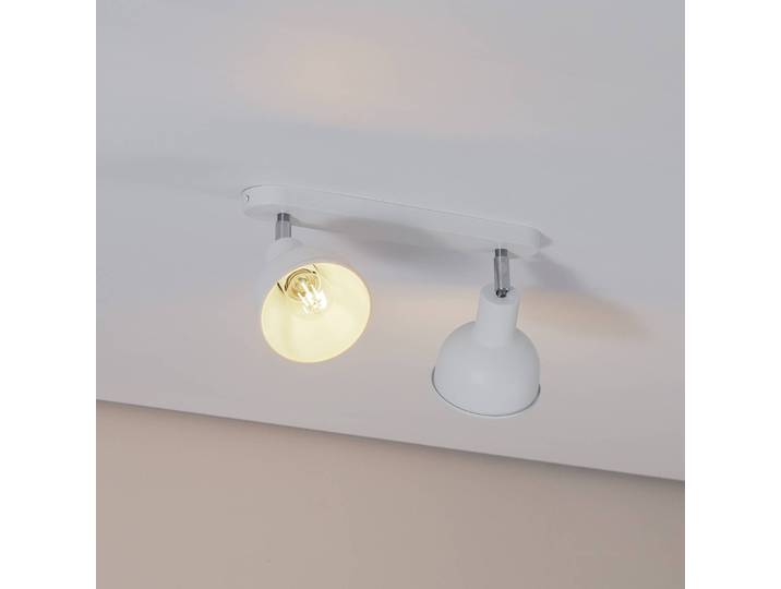 Deckenleuchte Elba SOLLUX LIGHTING, dimmbar, weiß / opal, für Wohn- / Esszimmer, Metall