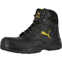 Sicherheitshochschuhe S3 "BORNEO BLACK MID" SCUFF CAPS - 41 - schwarz