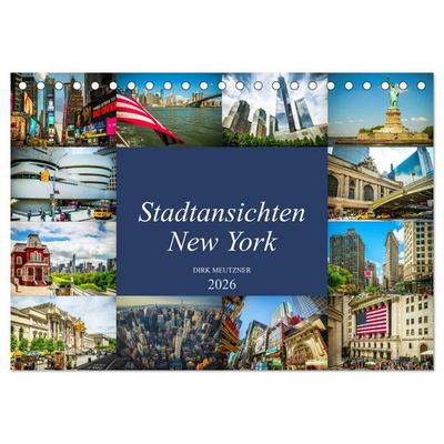 Stadtansichten New York (Tischkalender 2026 DIN A5 quer), CALVENDO Monatskalender