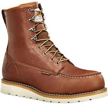 "Carhartt 8"" Waterproof Moc Steel Toe Wedge Boot - Mens 8 Brown Boot W"