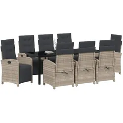 vidaXL, Gartentisch + Balkontisch, Garten-Speiseset (200 x 80 x 73 cm)