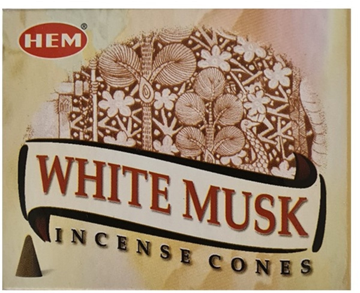 HEM Wierook kegels White Musk - 10 stuks