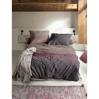 Bettwäsche IRISETTE "8430", rubin, B/L: 200cm x 200cm, 1 Stk., 2 Stk., Feinbiber, B/L: 80cm x 80cm & 80cm x 80cm, 3, Feinbiber, Obermaterial: 100% Baumwolle, Bettwäsche, Bettwäsche, moderner Klassiker mit Reißverschluss