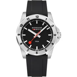 Mondaine MSN.42120.RB Herren-Armbanduhr Numeri Quarz Schwarz 42 mm