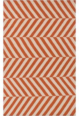 Livabliss "Flatweave Lugano Striped Wool Area Rug - 3' 6"" x 5' 6"""