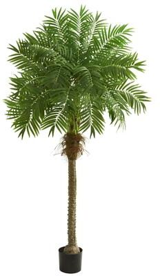 Nearly Natural "80"" Robellini Palm Artificial Tree - Green"