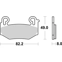 Brembo Bremsbelag Modell 07BB42 Genuine Part