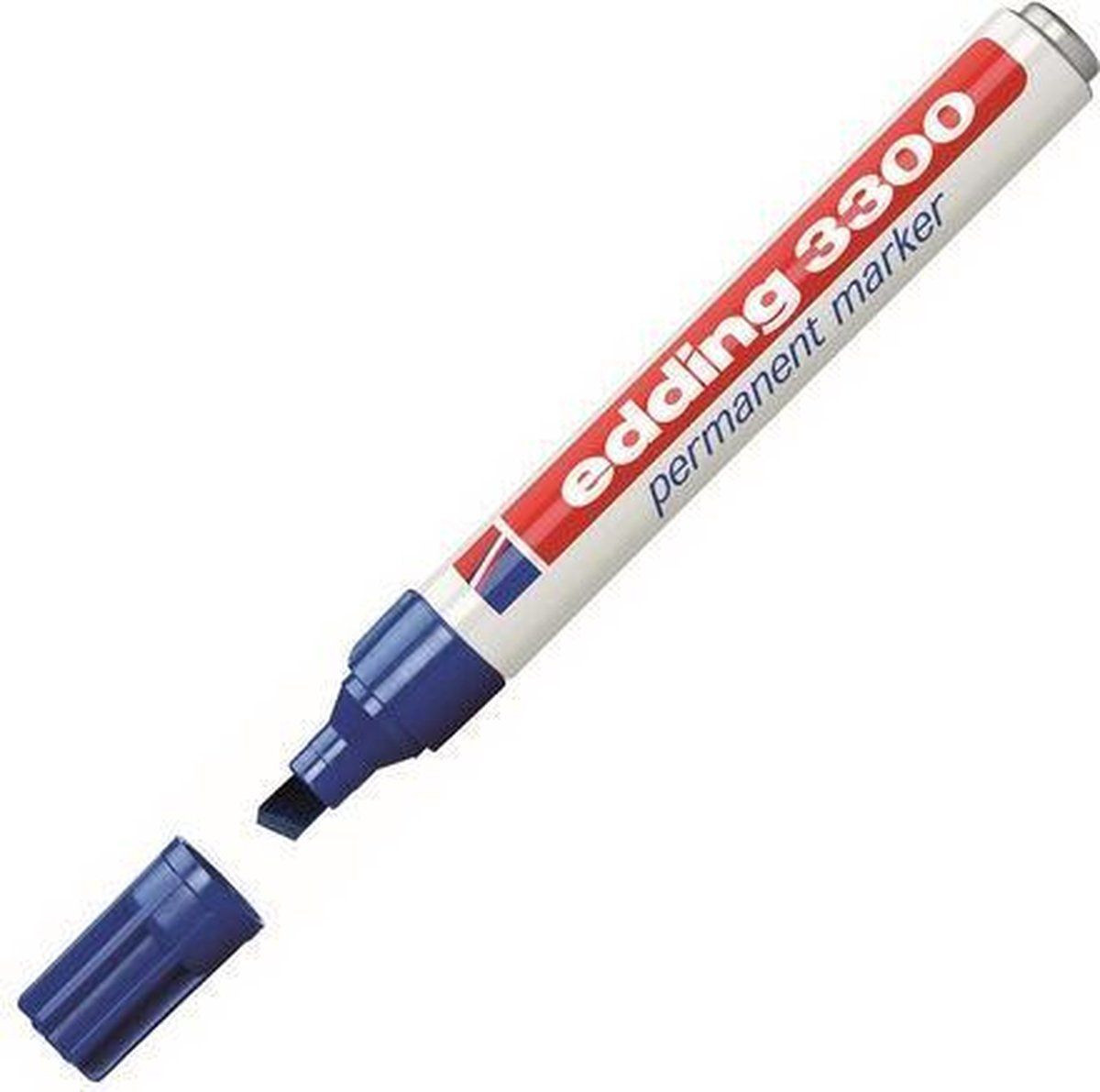 Edding 3300 Permanent Marker - Blauw - Watervast en sneldrogend