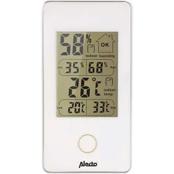 Alecto WS-75 - Digitales Thermometer / Hygrometer, weiß