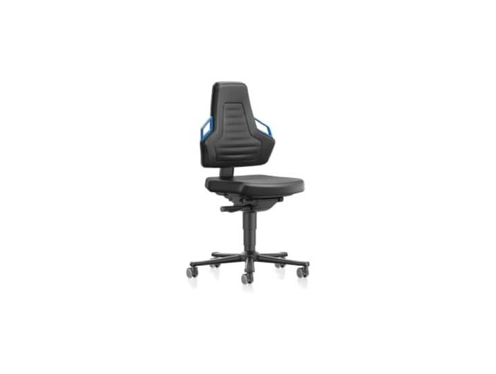 bimos Stuhl Nexxit 2 Rollen K Leder Griff blau