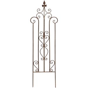 Frank-Flechtwaren Rankgitter 229213, braun, zum Stecken, aus Metall, rechteckig, 36 x 117 cm