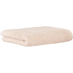 CAWÖ Handtuch - Pure, Walkfrottier, Struktur-Design, Baumwolle, einfarbig Puder / 50x100cm