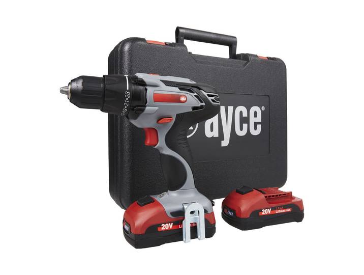 Ayce Akku-Bohrschrauber mit 2 Akkus 20 V