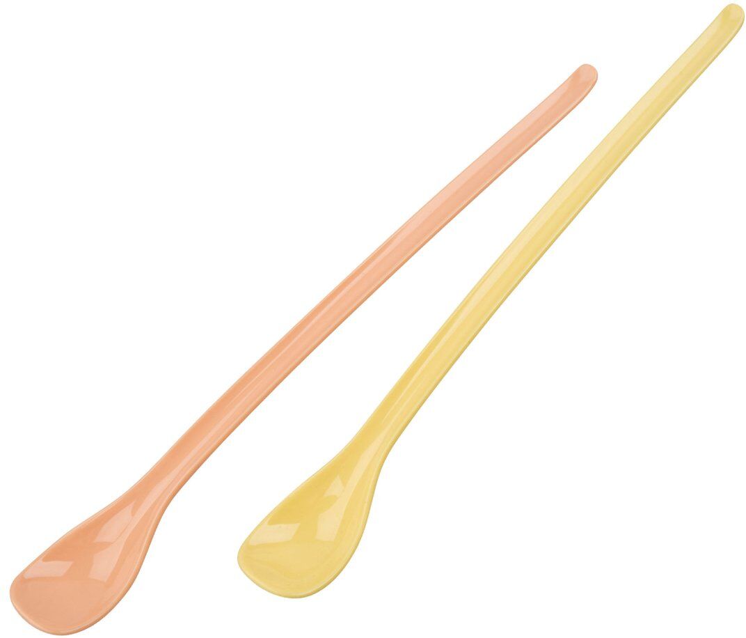 Fackelmann Longdrinklöffel, 8 Stück, gelb/orange