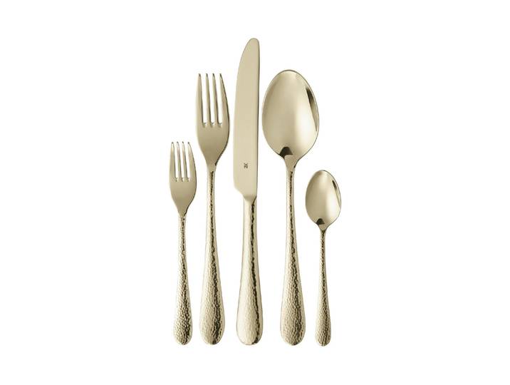 Besteck-Set WMF Sitello 30-teilig , gold (goldfarben), 30 Stk., Edelstahl, Essbesteck-Sets, Besteck-Set