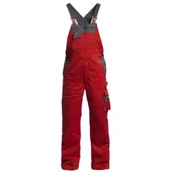 Enterprise Latzhose, rot/grau, Gr. 114 - rot