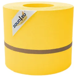zaun zu® Sichtschutzstreifen Premium für Doppelstabmatten Zaunblende Gelb, 26m