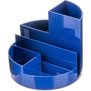 Maul Schreibtisch-Organizer 4117637, rundbox, Kunststoff, 6 Fächer, blau