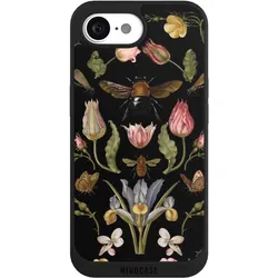 Nivocase Handyhülle für Apple iPhone 17e Hülle NIVOpure Case Schwarz Biene Blumenkranz Blüte (Apple iPhone 17e), Smartphone Hülle, Schwarz