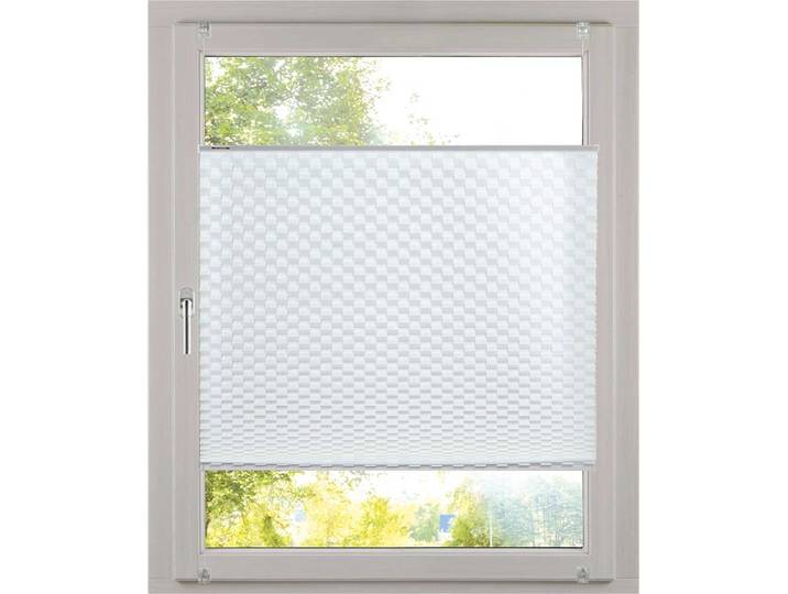 Plissee K-HOME Diamantplissee von K-home, 3D-Effekt, patentiertes Design , weiss (weiß, grau, weiß), B:35cm H:130cm, Obermaterial: 100% Polyester, Plissees, Plissee